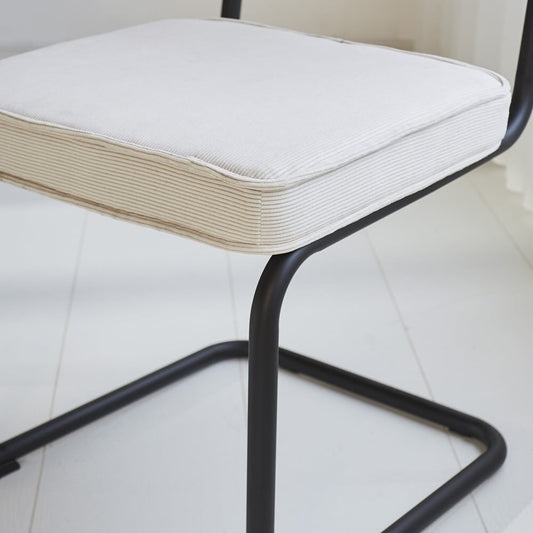 Rib chair beige