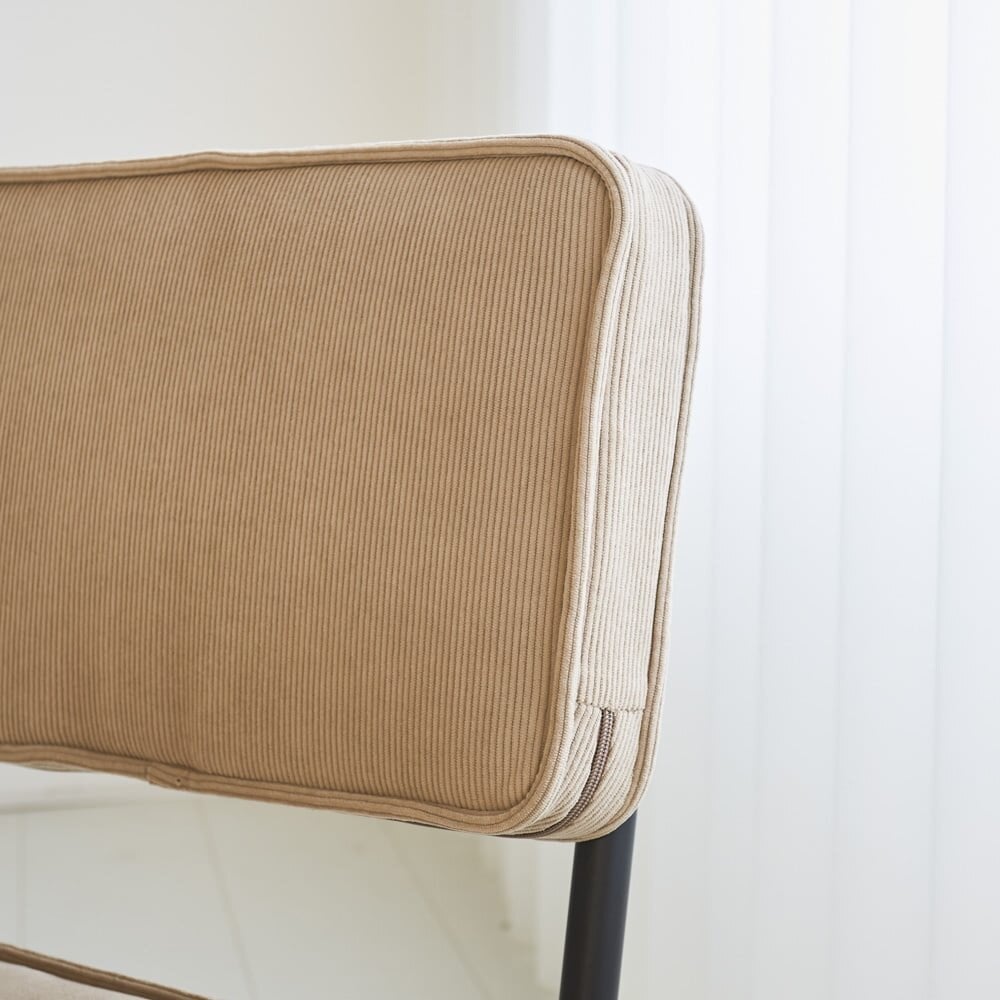 Rib chair brown