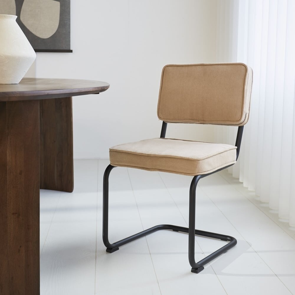 Rib chair brown