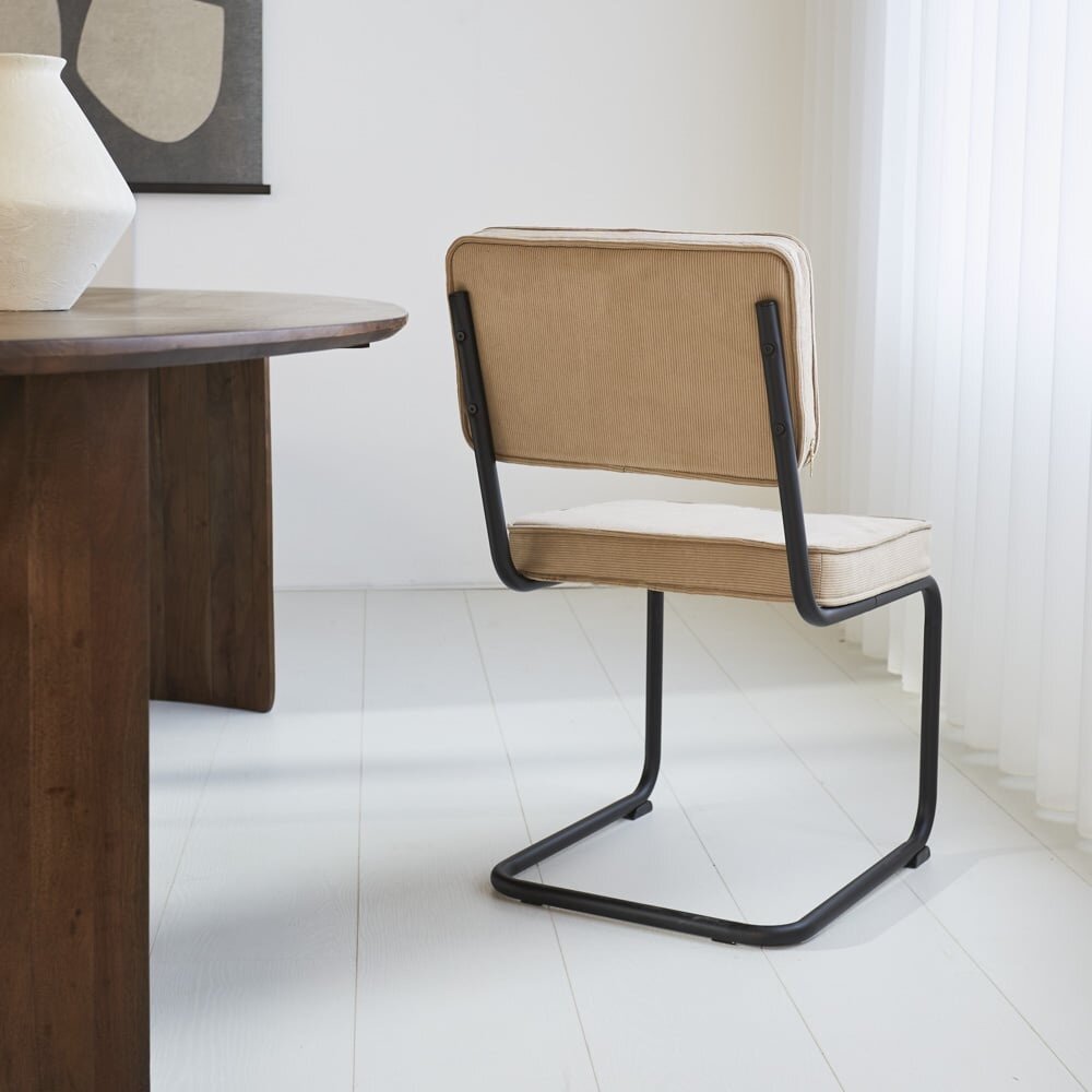 Rib chair brown