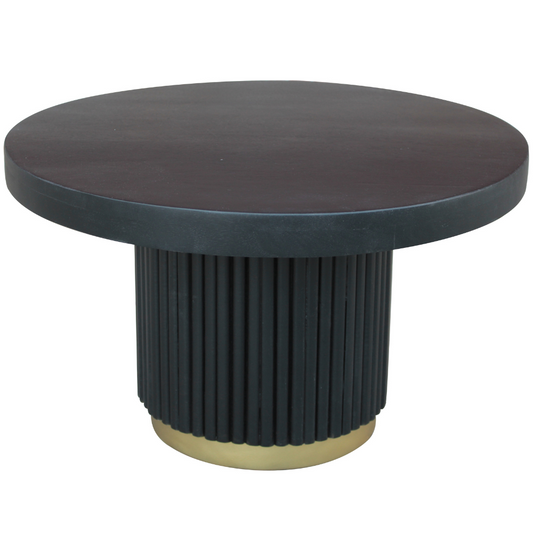 Ronde salontafel Uitgeest Ø80 cm zwart